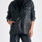 Elan - QUILTED FAUX LEATHER JACKET