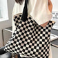 Zenana - Retro Check Tote Bag