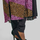 -Bl^Nk- - Sequin 3/34 Sleeve Duster - Plus