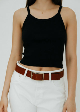Eterne - Cropped Rib Tank Top