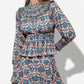 Adelyn Rae - Melodie Smocked Waist Mock Neck Blouse
