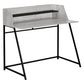 Computer Desk for Home Office with Marble Look and Storage Shelves