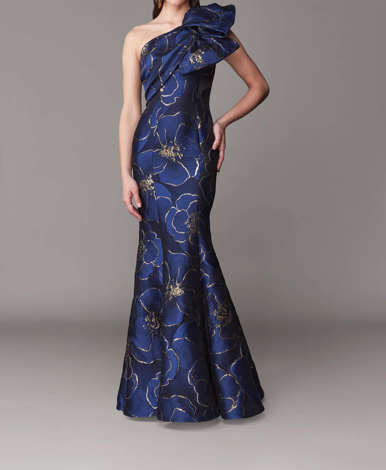 Frascara - One Shoulder Fitted Mother Of The Bride Gown