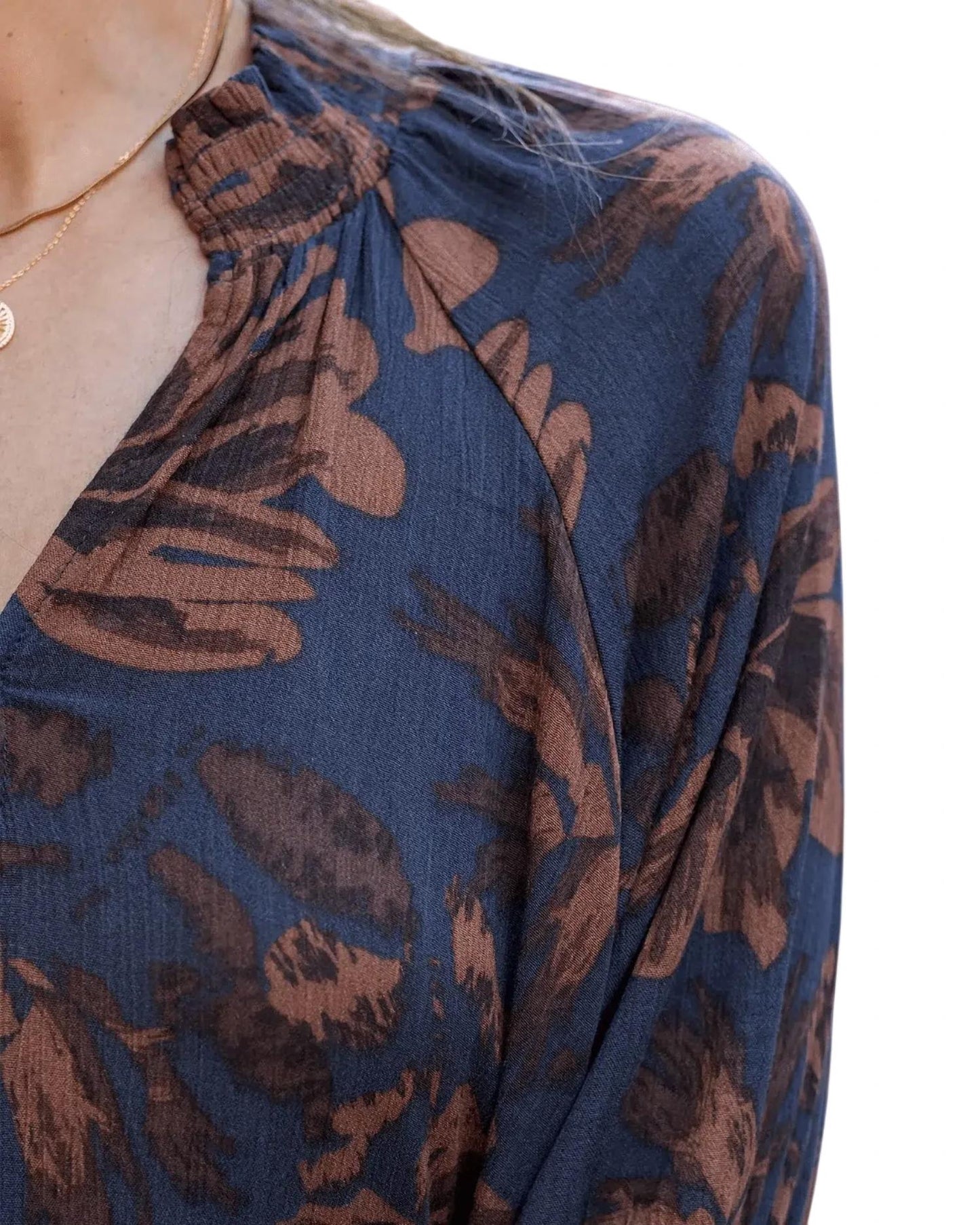Grace And Lace - Boho Smocked Top