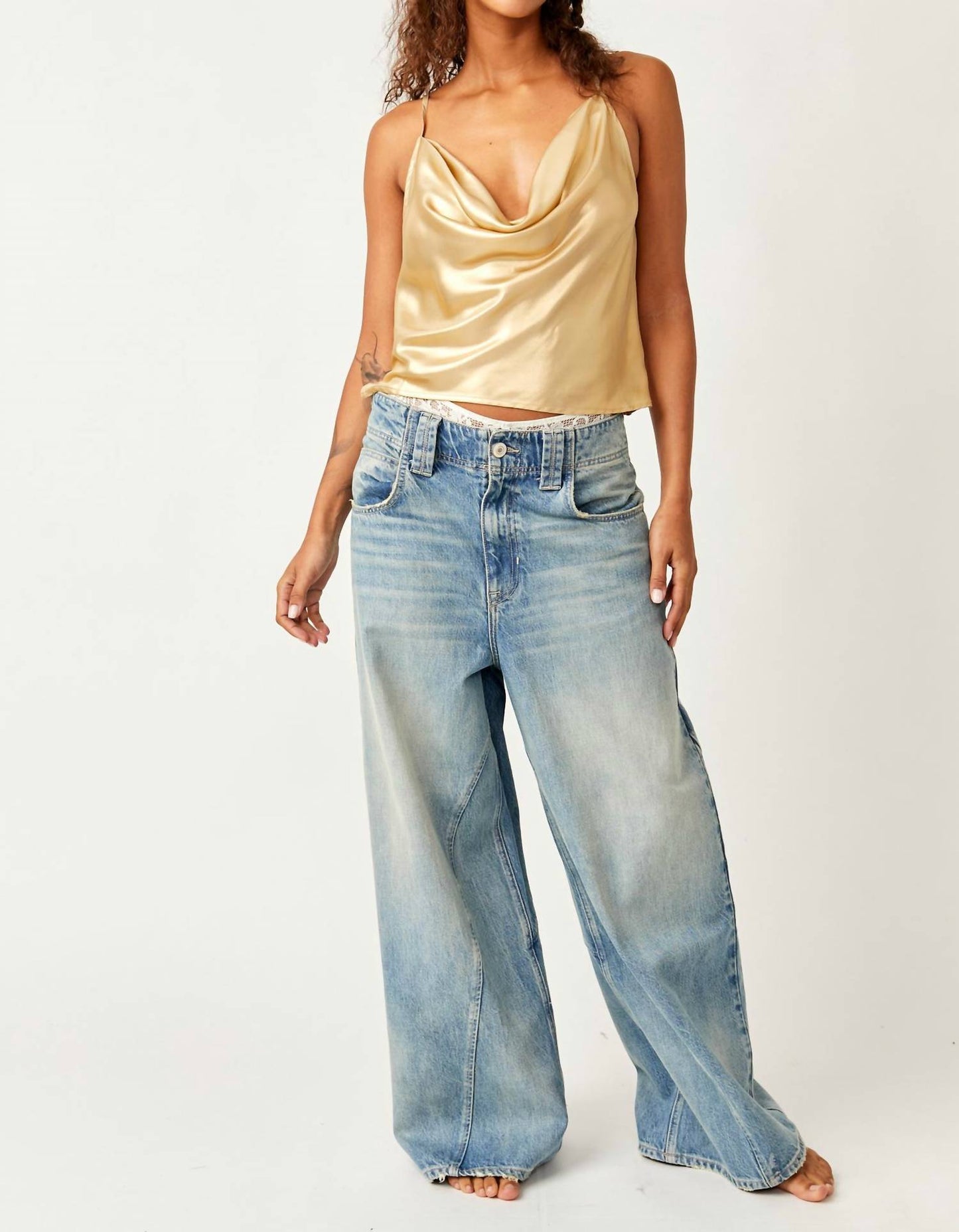 Free People - Sunset Shimmer Woven Cami Top