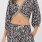 Vintage Havana - ZEBRA PRINT TWIST TOP