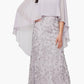 Slny - Chiffon Caplet Long Mother Of The Bride Dress