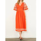 Thml - Embroidered Flutter Sleeve Dress
