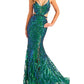 Ellie Wilde - Cut-out Long Sequin Prom Dress
