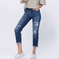 Judy Blue - Thermal Patch Boyfriend Jeans