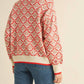 &Merci - Floral Mock Neck Half Zip Pullover