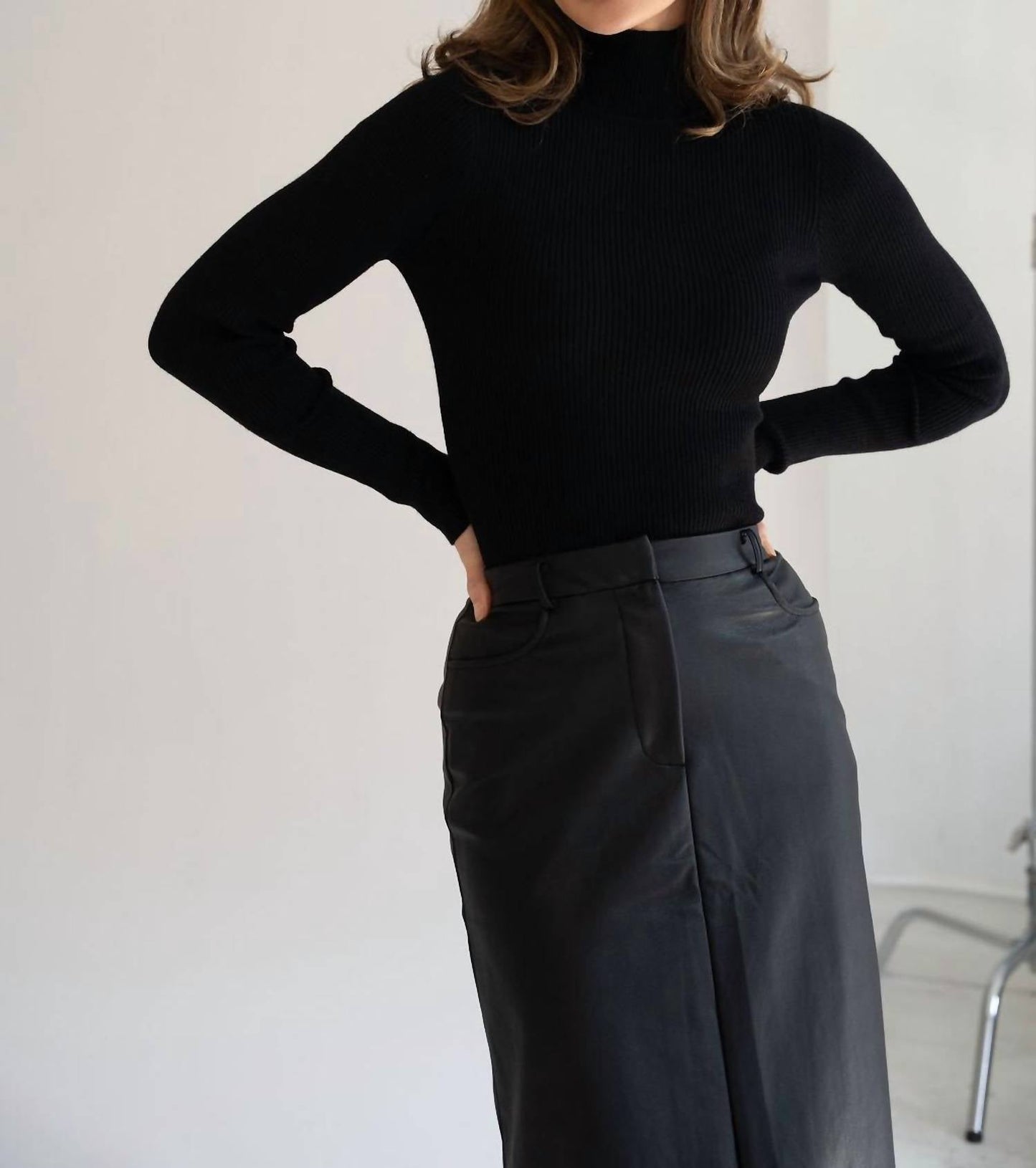 Mima Rosso - Ribbed Knit Top