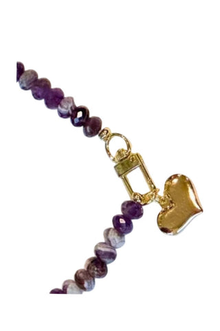 Accessory Concierge - Vino Heart Charm Collar Necklace