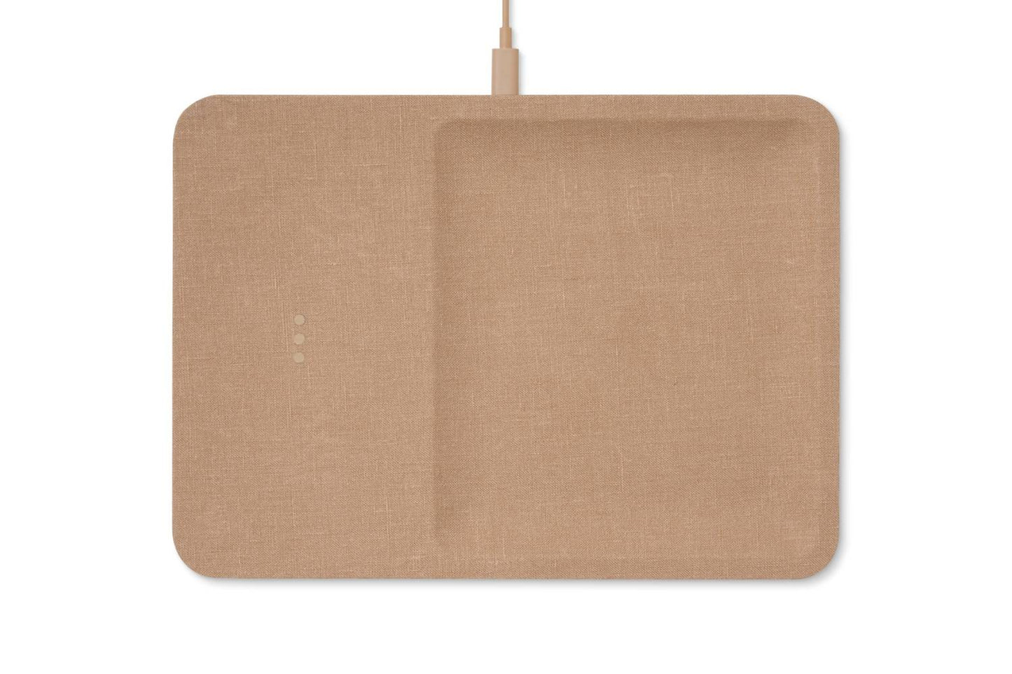 Courant - Linen Wireless Charger with Valet Tray