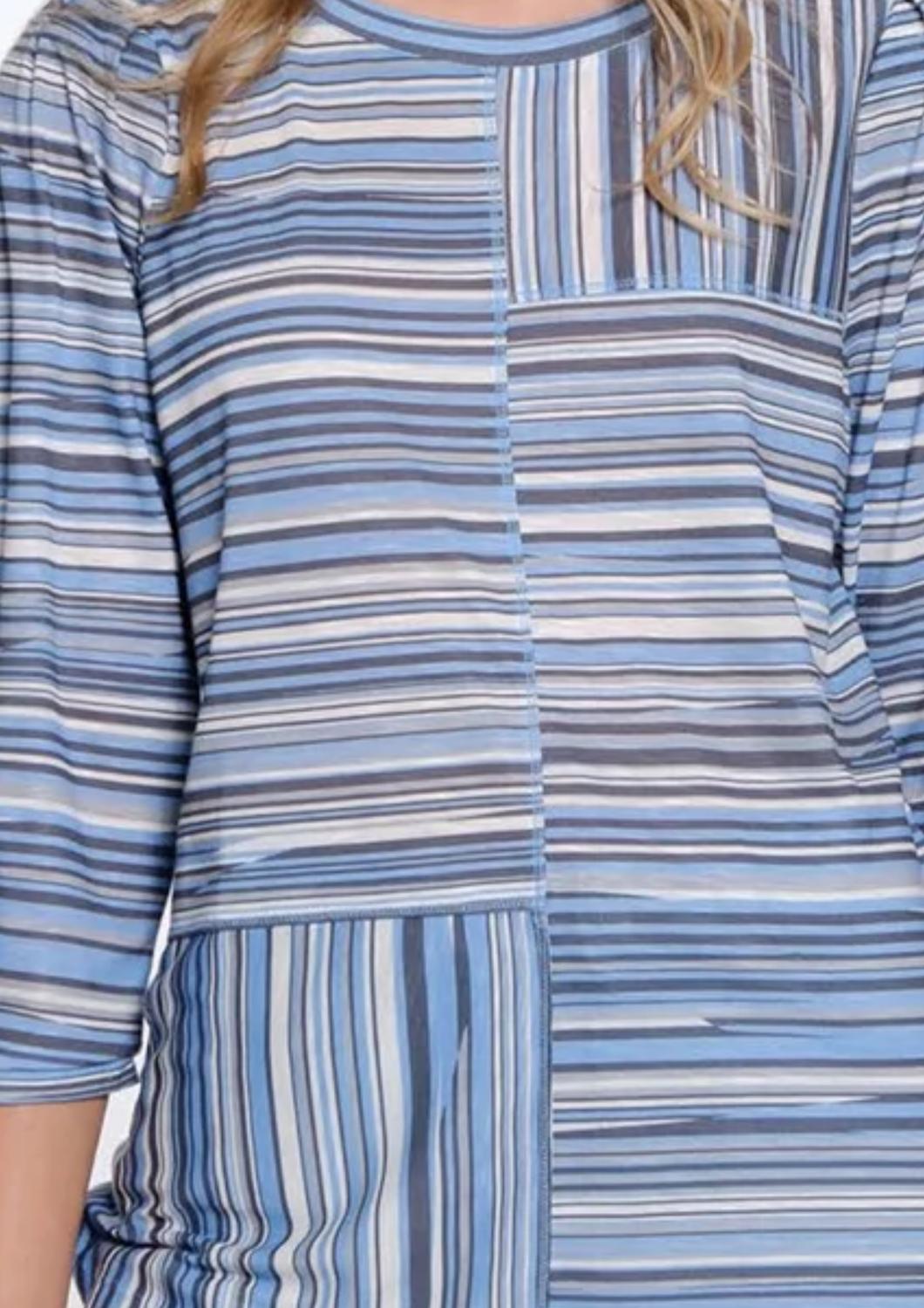 Multiples - Scoop Neck Panel Top