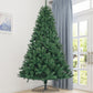 6ft Artificial Christmas Tree Natural Spruce PVC Fir Tree Foldable Metal Stand Unlit