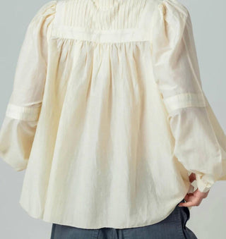 Sundays - Split V- Neck Maple Blouse