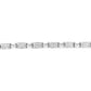 14K White Gold 2.0 Cttw Princess Cut Invisible Set Diamond Rectangular Link Bracelet (I-J Color, I1-I2 Clarity) - 7.25"