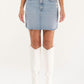 Hidden - Grinded Denim Mini Skirt