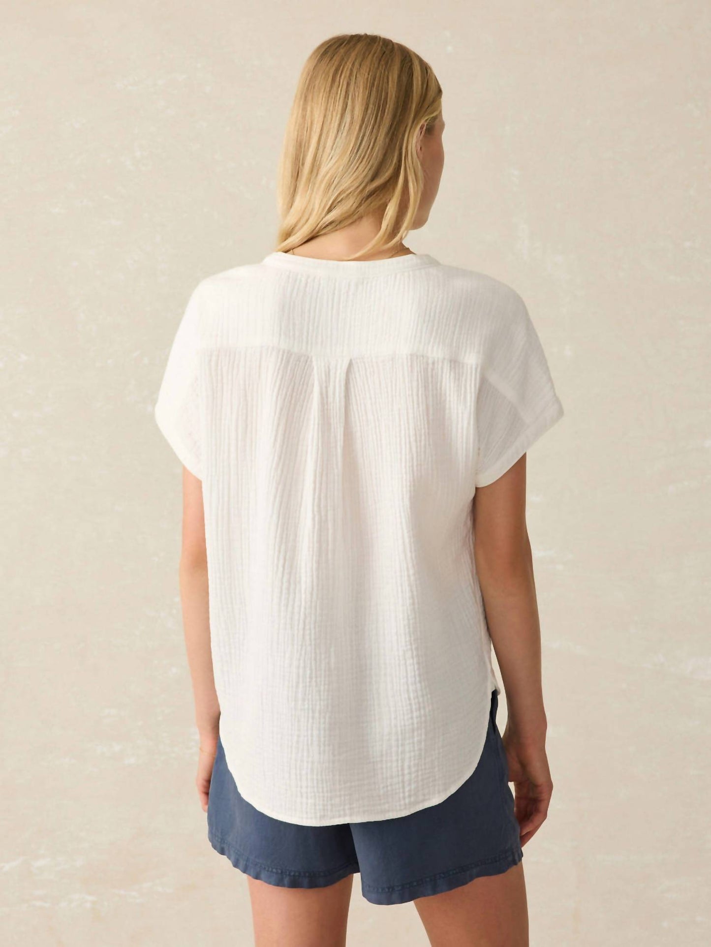 Faherty - Dream Cotton Gauze Desmond Top