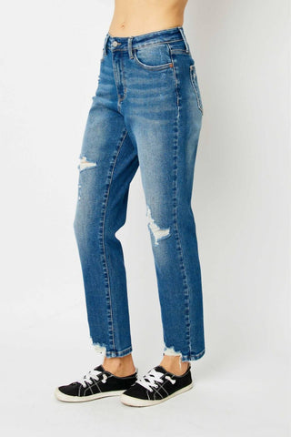 Judy Blue - High Waist Coin Pocket Boyfriend Jeans