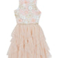 Rare Editions Big Girls Sequin Embroidered Dress Pink Size 12"