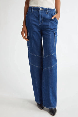 L'Agence - Brooklyn High Rise Utility Wide Leg Jeans
