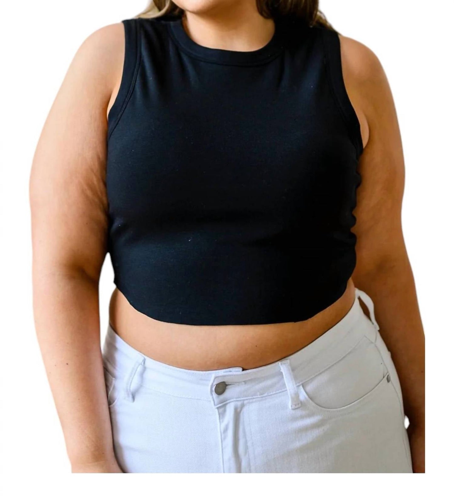 White Birch - Best Friends Cropped Tank Top