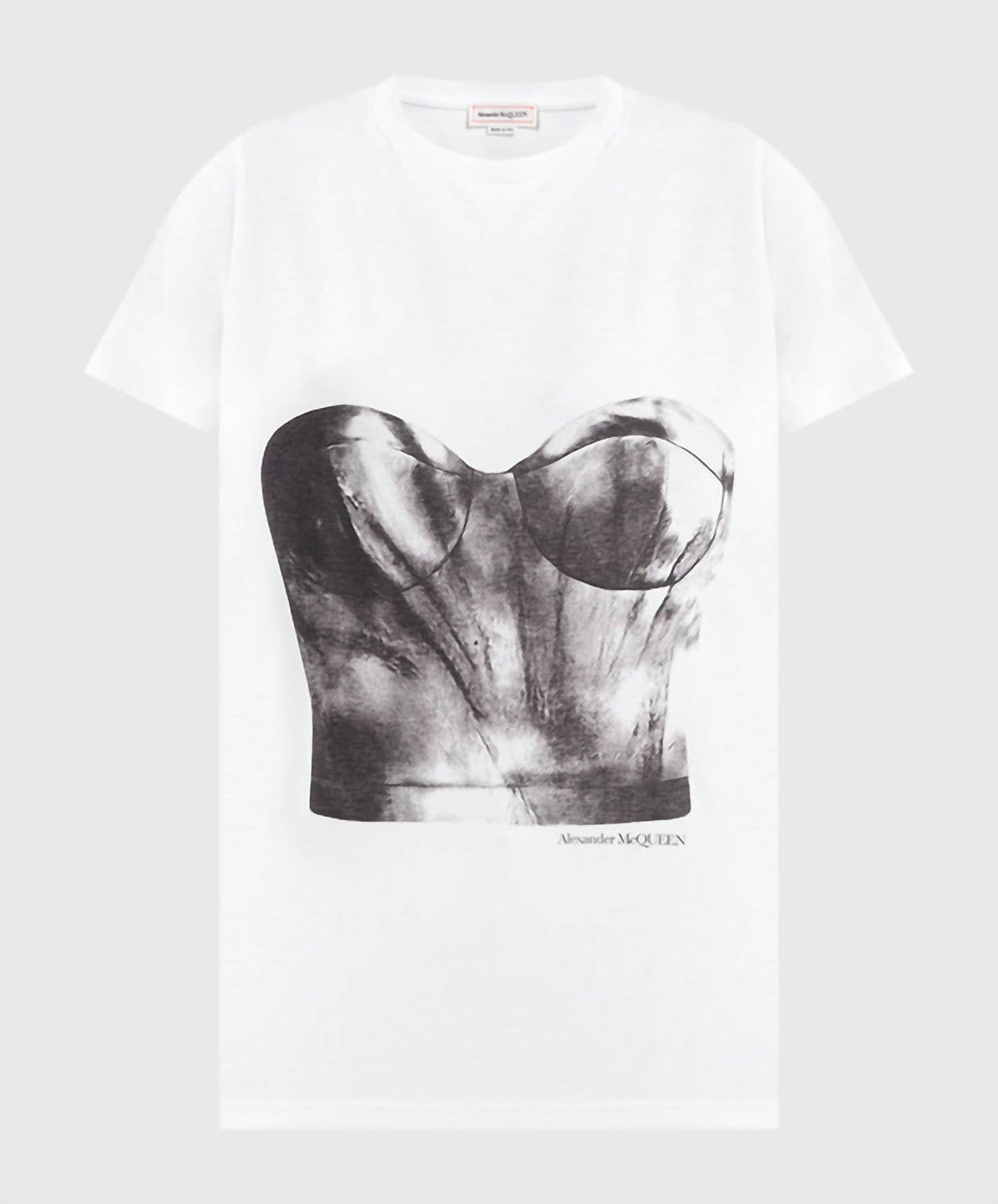 Alexander Mcqueen - Bustier Print T-shirt