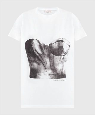Alexander Mcqueen - Bustier Print T-shirt