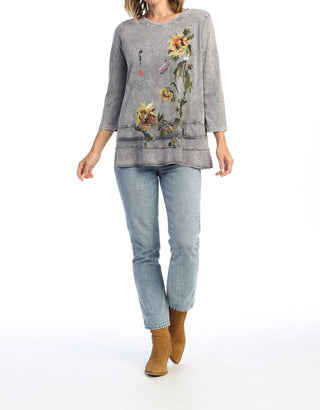 Jess & Jane - Sun Date Mineral Washed Cotton Layered Top