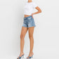 Vervet By Flying Monkey - HIGH RISE FRAYED SHORTS