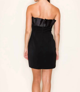 B.Right - Ruffled H-line Tube Mini Dress