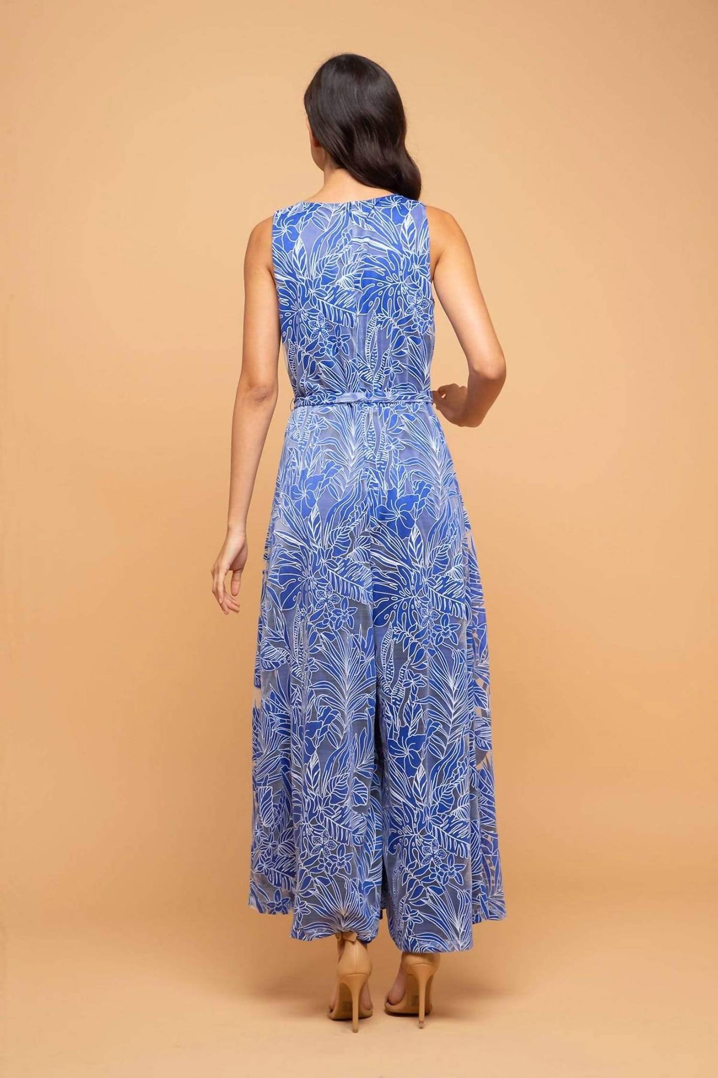Eva Franco - Sunny V-Neck Palazzo Pant Jumpsuit
