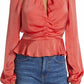 Veronica Beard - Yulita Cut Out Silk Blend Top