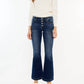 Kancan - Petite Mid-rise Flare Jean