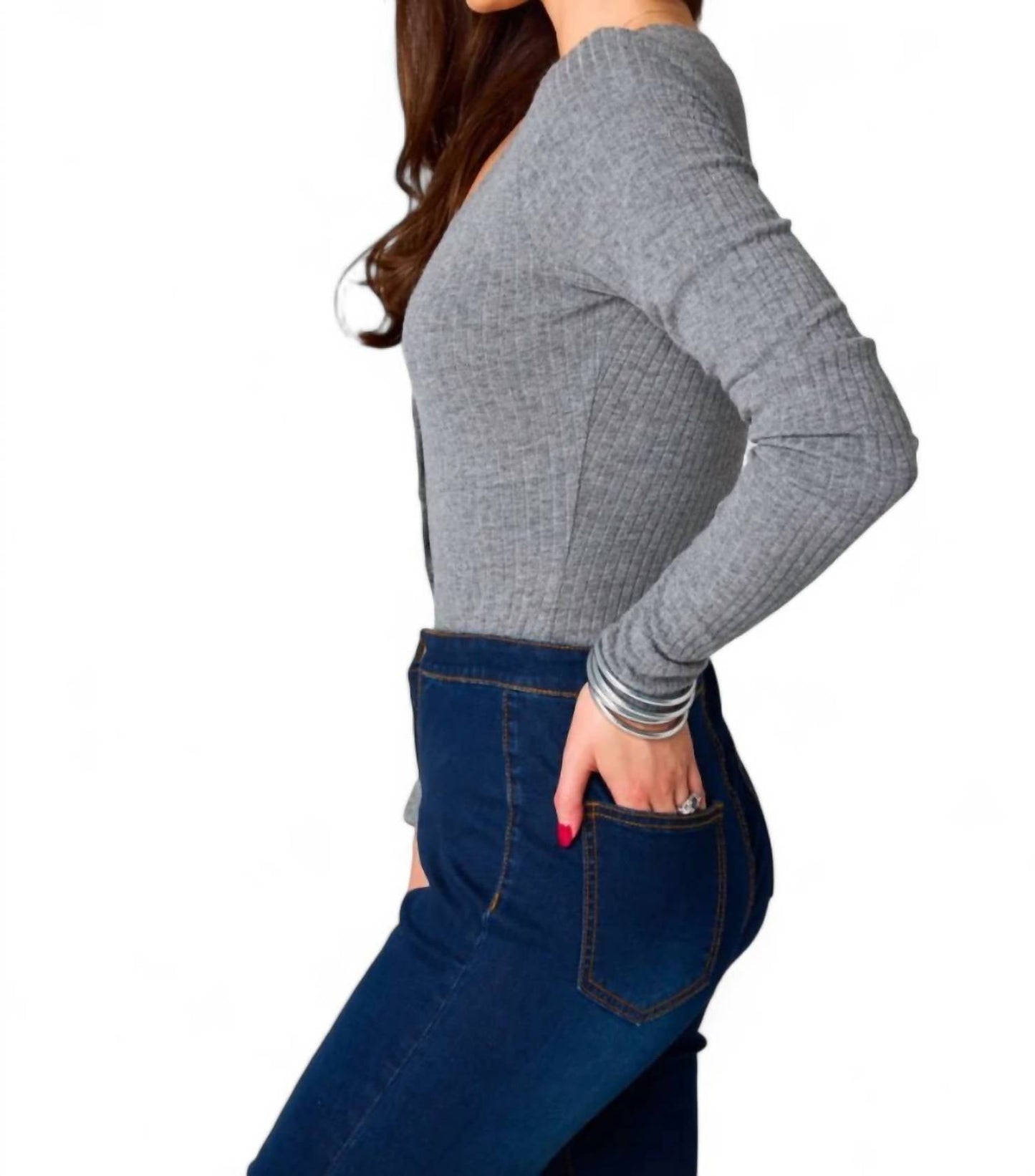 Buddylove - Holly Long Sleeve Button Up Bodysuit