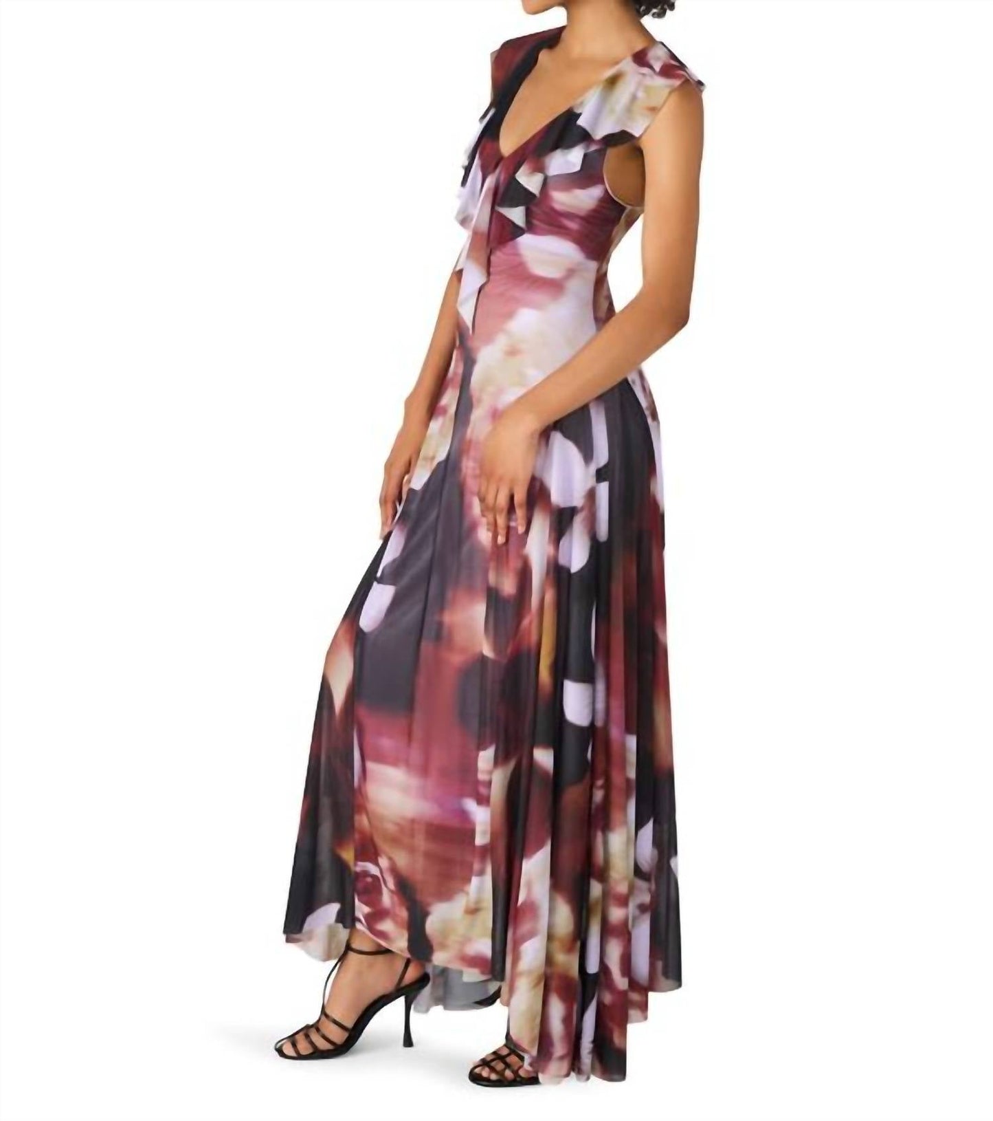 Steve Madden - Kora Printed Mesh Maxi Dress