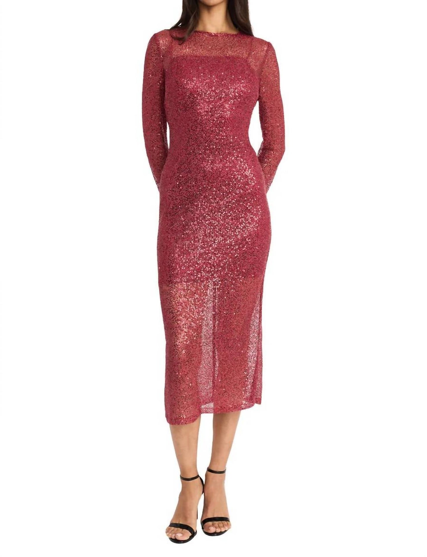 Donna Morgan - Netted Sequin Dress
