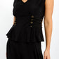 Frank Lyman - V-neck Peplum Top