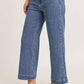 Risen - High Rise Ankle Wide Leg Jeans