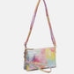Jen & Co. - Women's Crocodile Leather Tie Dye Crossbody Bag