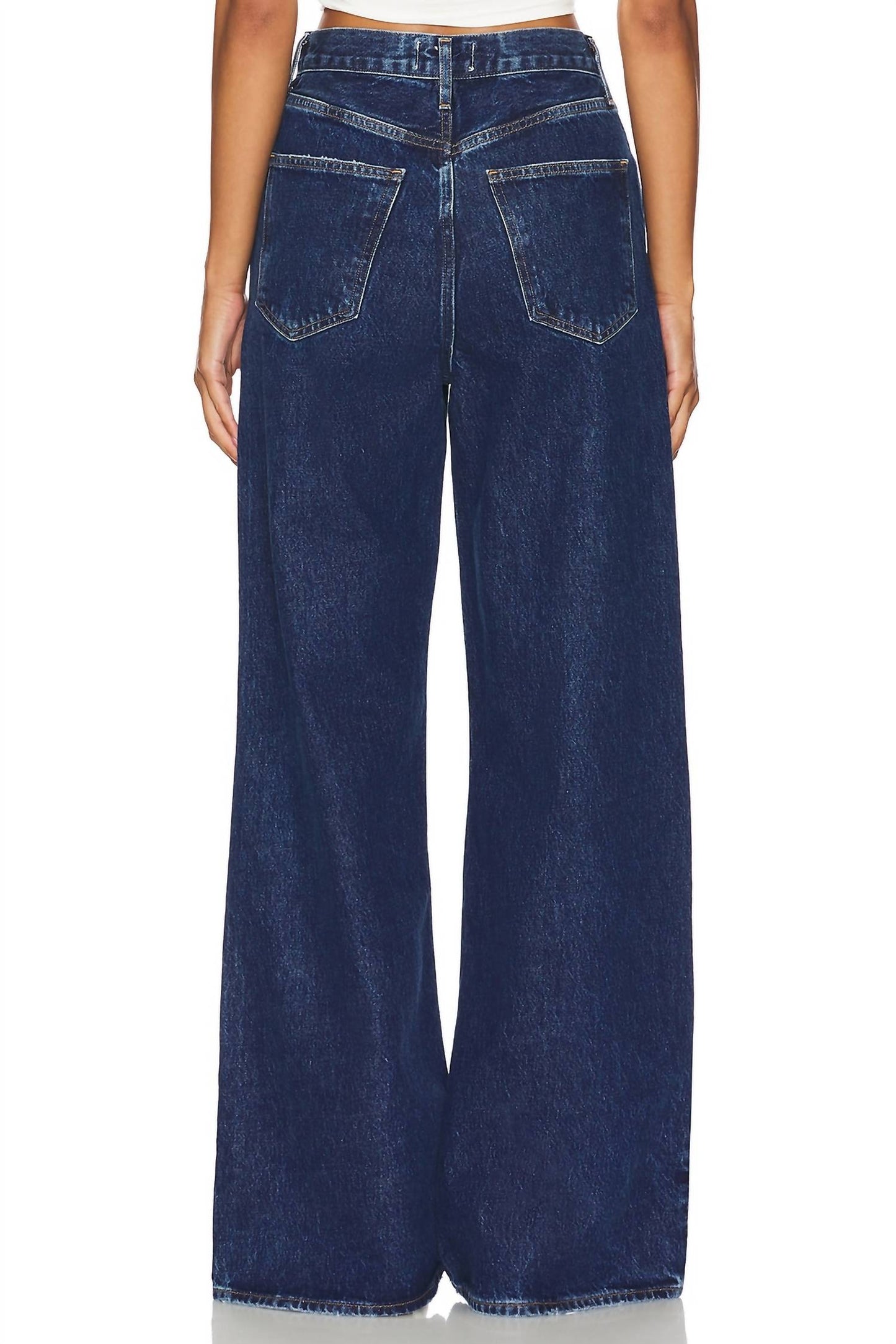 Agolde - Dame Wide Leg No Cuff Jeans