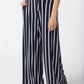 Joseph Ribkoff - Joseph Ribkoff Striped High-waist Belted Wide-leg Pants 241135 *