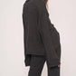 Project Social T - EARLY NIGHT COLLARED RIB LONGSLEEVE TOP