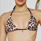 Gigizara - Leopard Luxe Triangle Bikini Top Adjustable Eco Repreve