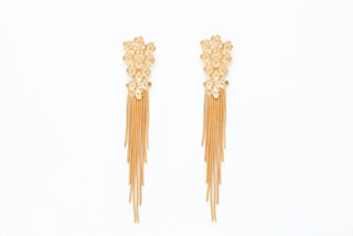 Avenue Chic - Women's Fringe Bouquet Earrings