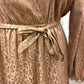 143 Story - PLUS SIZE TONAL LEOPARD SATIN WOVEN DRESS