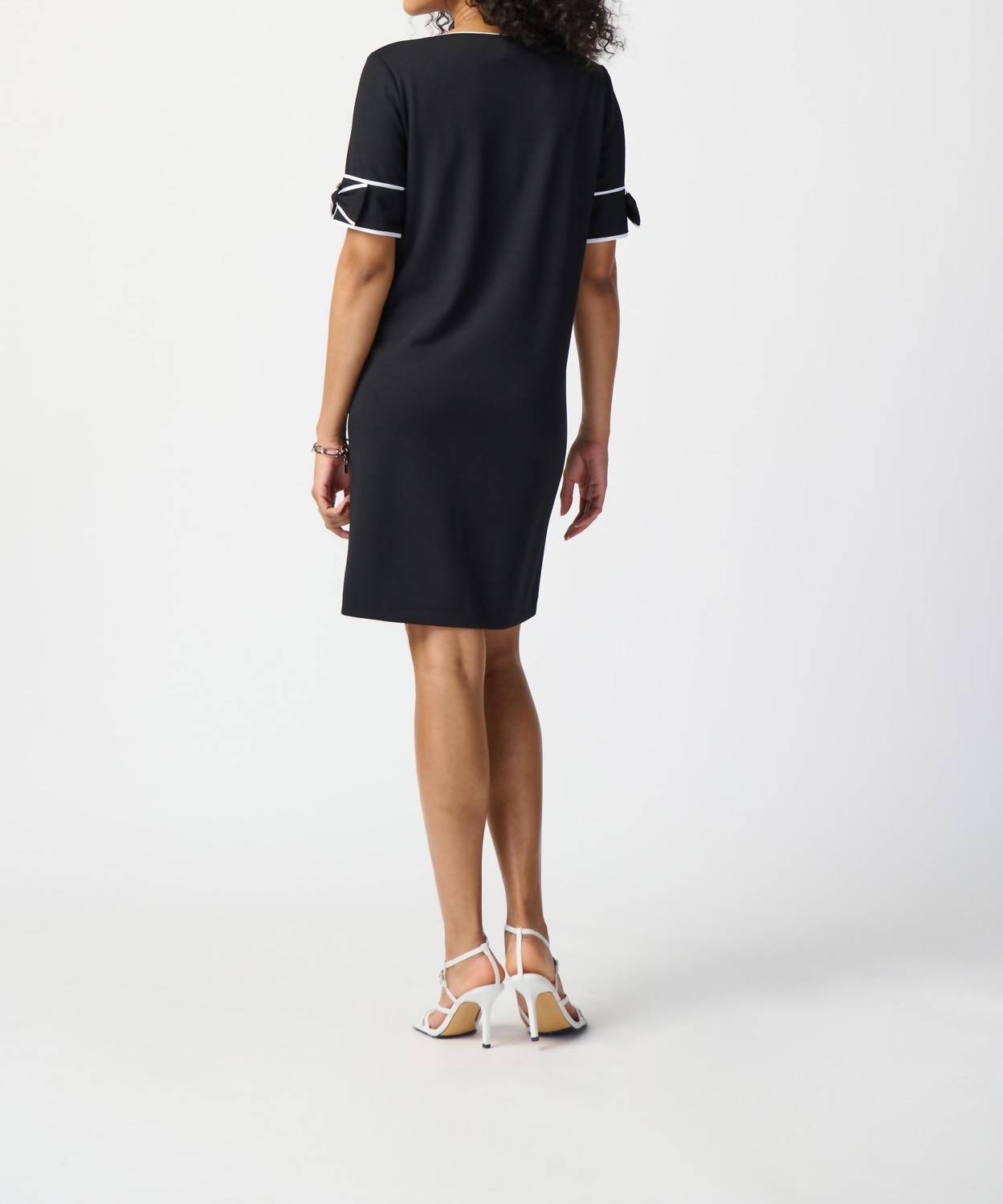 Joseph Ribkoff - Knee Length Bow Sleeves Dress