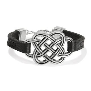 Brighton - Women's Interlok Trellis Leather Bracelet